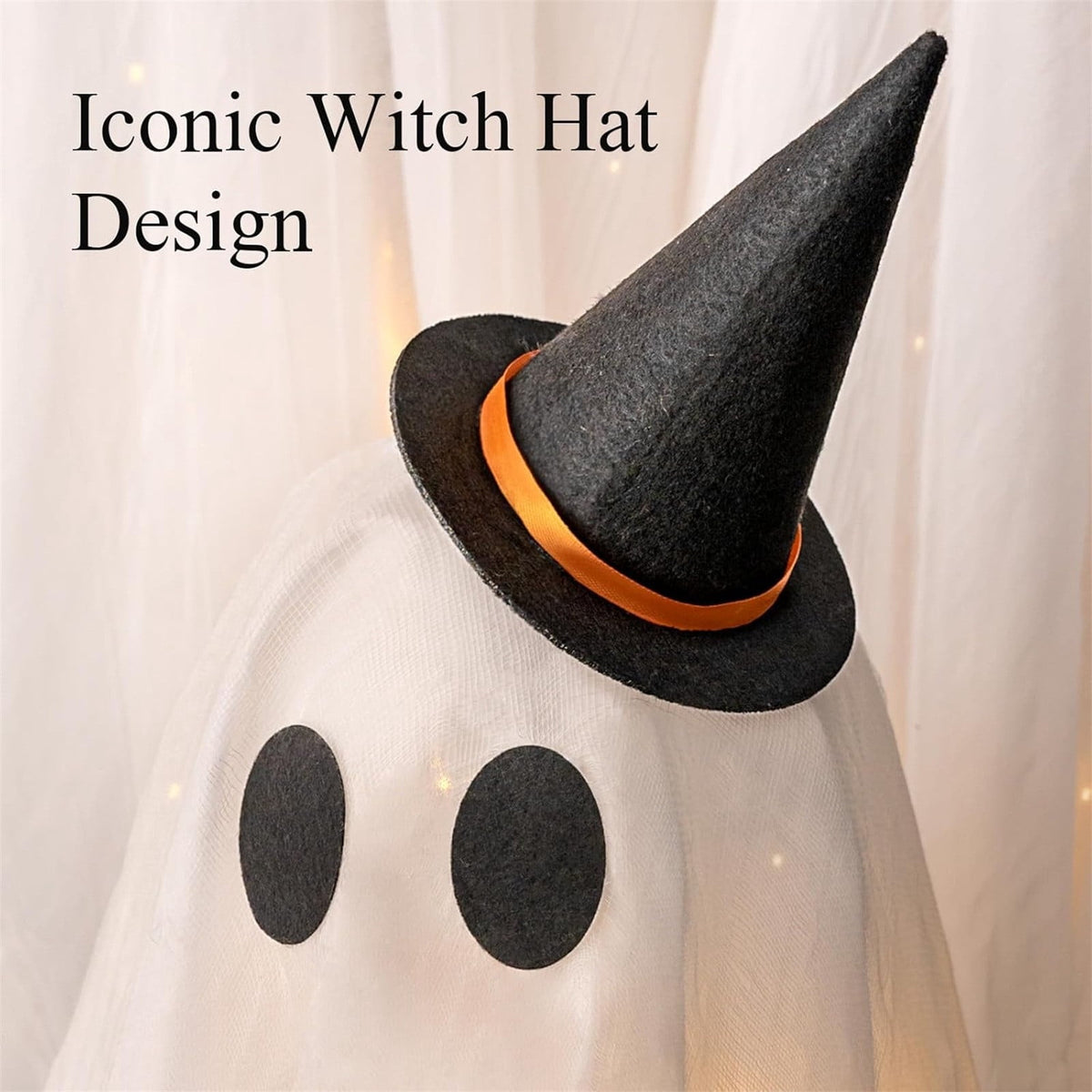 Witchwood™ Halloween Decorations Outdoor - Set of 3 Light Up Spooky Ghosts Decoration with 8 Light Modes Timer Remote- Indoor Cute Party Ghost Decor for Yard Porch Lawn Home Front Door
