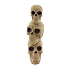Witchwood™ 37" Skull Stack Statue with LED Eyes, Halloween Decor, HHMG036-1SKL-NAT