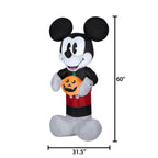 Witchwood™ Airblown Inflatable Retro Mickey Mouse with Pumpkin 5ft tall