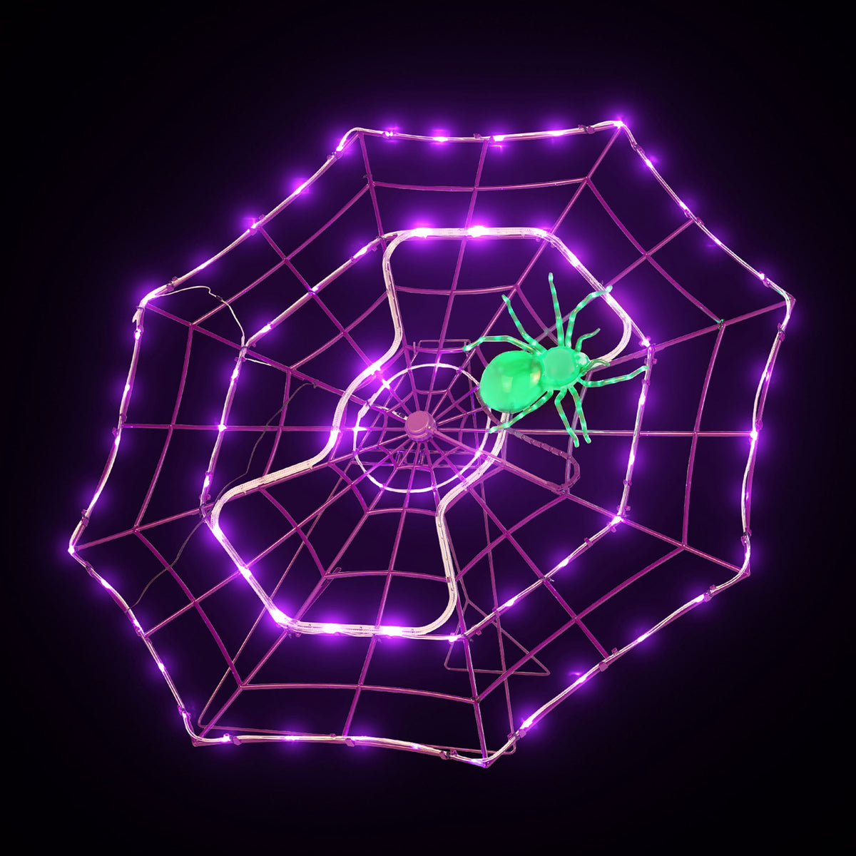 Witchwood™ 4 ft. Outdoor Animated Spider Web - Purple Web