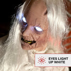 Witchwood™ 2.9 ft Animatronic Gravely Granny by Tekky Halloween Decoration with Motion-Activated Sounds, HHGRVLYGRNY-1FLSA