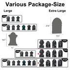 Witchwood™ Halloween Foam RIP Graveyard Tombstones, 7Pack(3 x L-Size + 4 x XL-Size) Foam Tombstone for Halloween Party Outdoor Decorations