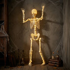 Witchwood™ 5-foot Poseable LED Illuminated Skeleton, Halloween Decoration