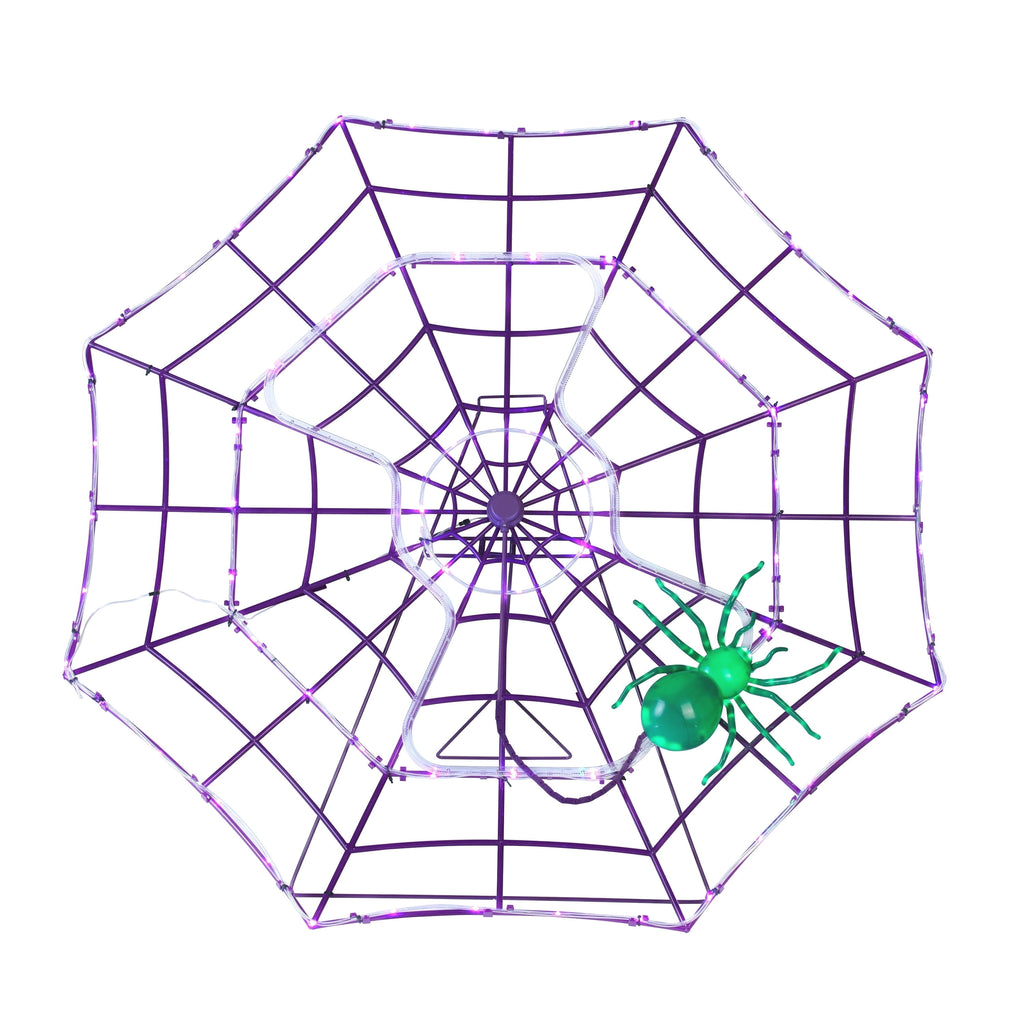 Witchwood™ 4 ft. Outdoor Animated Spider Web - Purple Web