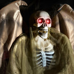 Witchwood™ 5.5 ft Life-size Animatronic Reaper with Wings, Halloween Decoration, HHWINGSKEL-4FLSA