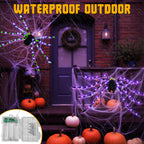 Witchwood™ Halloween Decorations Outdoor, 5Ft Giant Spider Light Up Spider, 2 Pack Scary Large Halloween Spider Decor for Home Party Favor Yard Decor