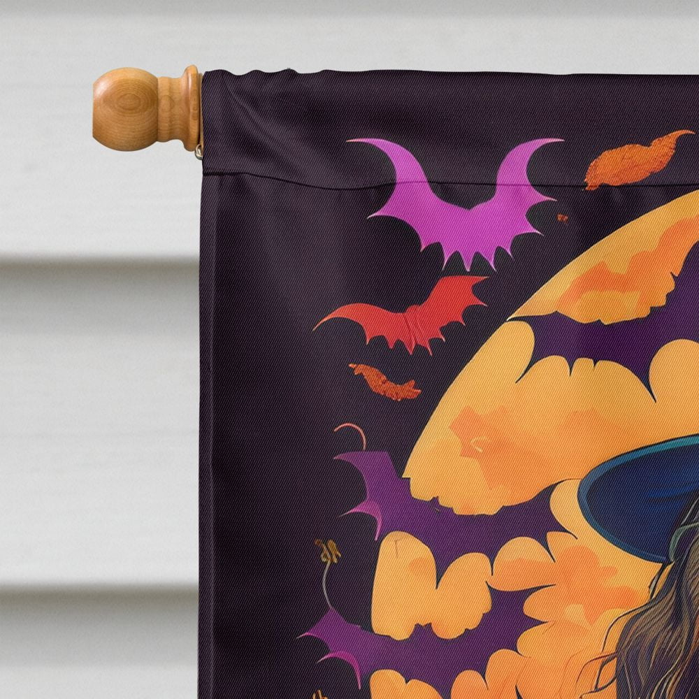 Witchwood™ Halloween Boykin Spaniel Dog House Flag 28x40IN Double-Sided Polyester Decorative Sleeve Pole Flag for Outdoor Home Garden