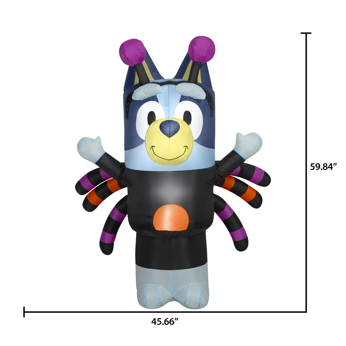 Witchwood™ Halloween Airblown Yard Inflatables in Spider Costume 45.66 in x 37.79 in x 59.84 in 3.13 lb