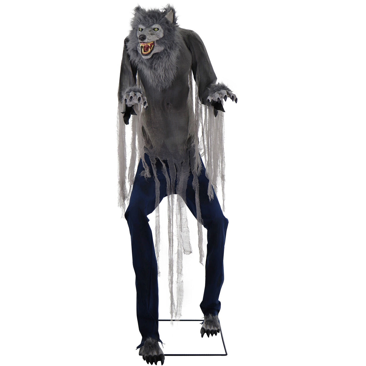 Witchwood™ 7 ft Tall Motion-Activated Towering Werewolf, Premium Halloween Animatronic, Plug-In, HHTWRWOLF-1FLSA