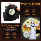 Witchwood™ Gymax 8ft Inflatable Halloween Ghost Blow Up Decoration w/ Built-in Flame Light