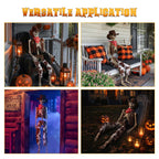 Witchwood™ Yescom Halloween 5.6Ft Life Size Skeleton Cowboy Detailed Costume Outdoor Indoor Haunted House Props Decor 2026