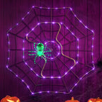 Witchwood™ 4 ft. Outdoor Animated Spider Web - Purple Web