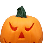Witchwood™ 9.75" Jack-O-Lantern Animated Double-Sided Halloween Pumpkin - Orange/Green