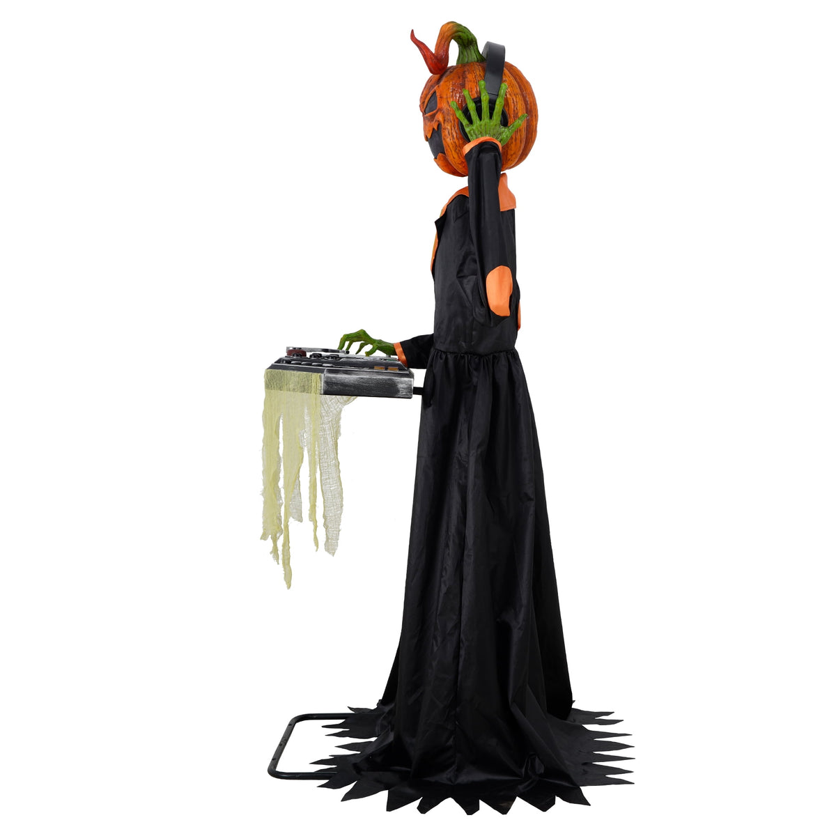 Witchwood™ Animated DJ Jack with Turntable, 72-inch, Halloween Decor