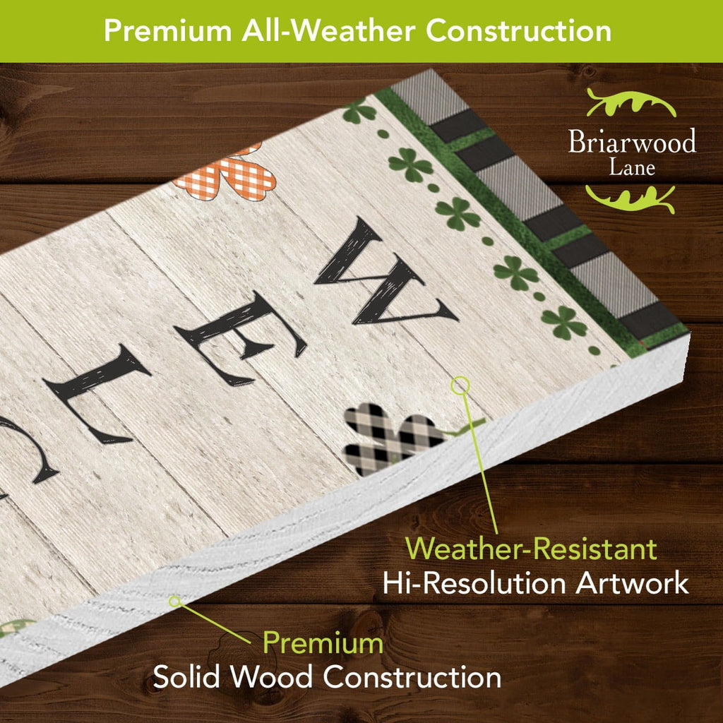Witchwood™ Briarwood Lane Valentine's Double Sided Reversible Pine Porch Leaner 47x9.5 Holiday Pickup Trucks For Valentine's Porch Leaner