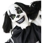 Witchwood™ Lifesize 5.5 ft Animatronic Two-Headed Clown with Lights and Sound, Indoor/Outdoor Halloween Decoration, HHCLOWN-37FLSA