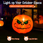Witchwood™ Costway 4 FT Halloween Inflatable Pumpkin Large Blow up with Build-in LED Light