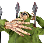 Witchwood™ 4.4 ft Voice-Sensor Impaled Zombie Halloween Animatronic, HHIMPZOMB-1FLSA