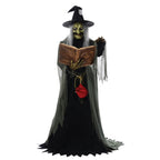 Witchwood™ 5' Animated Spell Casting Witch with Lights & Sound Halloween Decoration