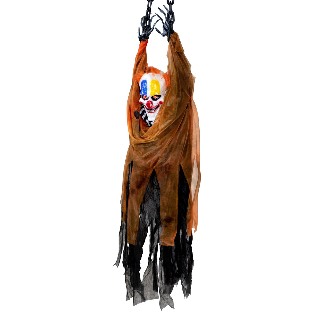 Witchwood™ 42" Animated Halloween Clown with LED Eyes Decoration