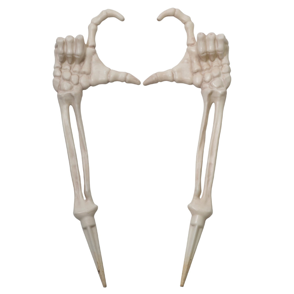 Witchwood™ Halloween Skeleton Stakes Decorations, Love Pose 2 Piece Hands Arms with Lawn Stakes for Outdoor Yard Garden Decor