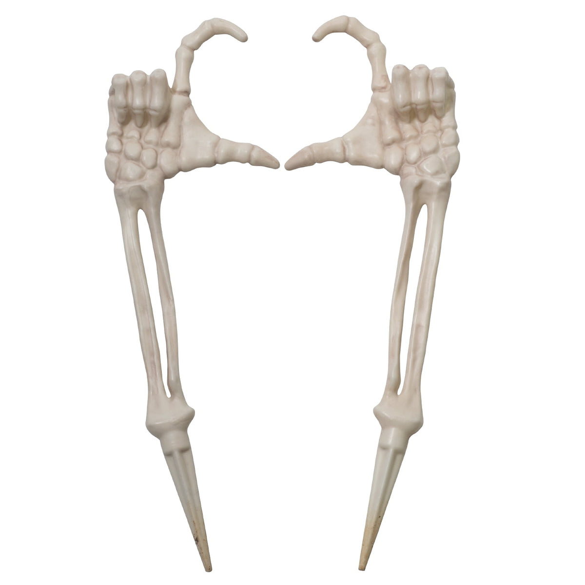 Witchwood™ Halloween Skeleton Stakes Decorations, Love Pose 2 Piece Hands Arms with Lawn Stakes for Outdoor Yard Garden Decor