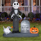 Witchwood™ 6.5 ft. L Halloween Airblown Inflatables Disney Jack Town Scene