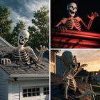 Witchwood™ 48" Halloween Giant Groundbreaker Skeleton with LED Light Moving Eyes, Creepy Sound Effect for Yard Porch Halloween Decoration
