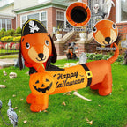Witchwood™ Halloween Inflatable 5 FT Halloween Dog Decorations, Halloween Inflatable Dog with Built-in Lights, Halloween Decorations Outdoor Clearance For Halloween/Holiday/Garden/Yard