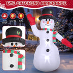 Witchwood™ 8ft Snowman Christmas Inflatables, Blow up with LED Lights Built-in for Holiday/Party/Yard/Garden Decoration