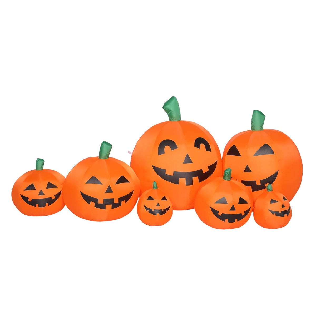 Witchwood™ 7.4' Halloween Inflatables Outdoor Halloween Decoration with LED Lights 7pcs Blow up Pumpkins