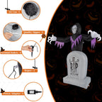 Witchwood™ Inflatable Halloween Decoration 6 FT Reaper for Halloween Party Outdoor, Yard, Garden, Lawn Decorations
