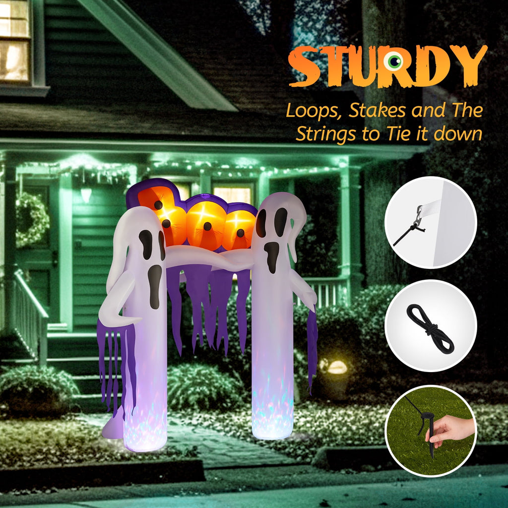 Witchwood™ 10 FT Halloween Inflatables Ghost Arch Outdoor Halloween Decoration