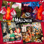 Witchwood™ Costway 8 FT Halloween Inflatable Red Dragon with Wings & Skull Holiday Decoration Light