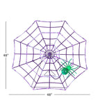 Witchwood™ 4 ft. Outdoor Animated Spider Web - Purple Web