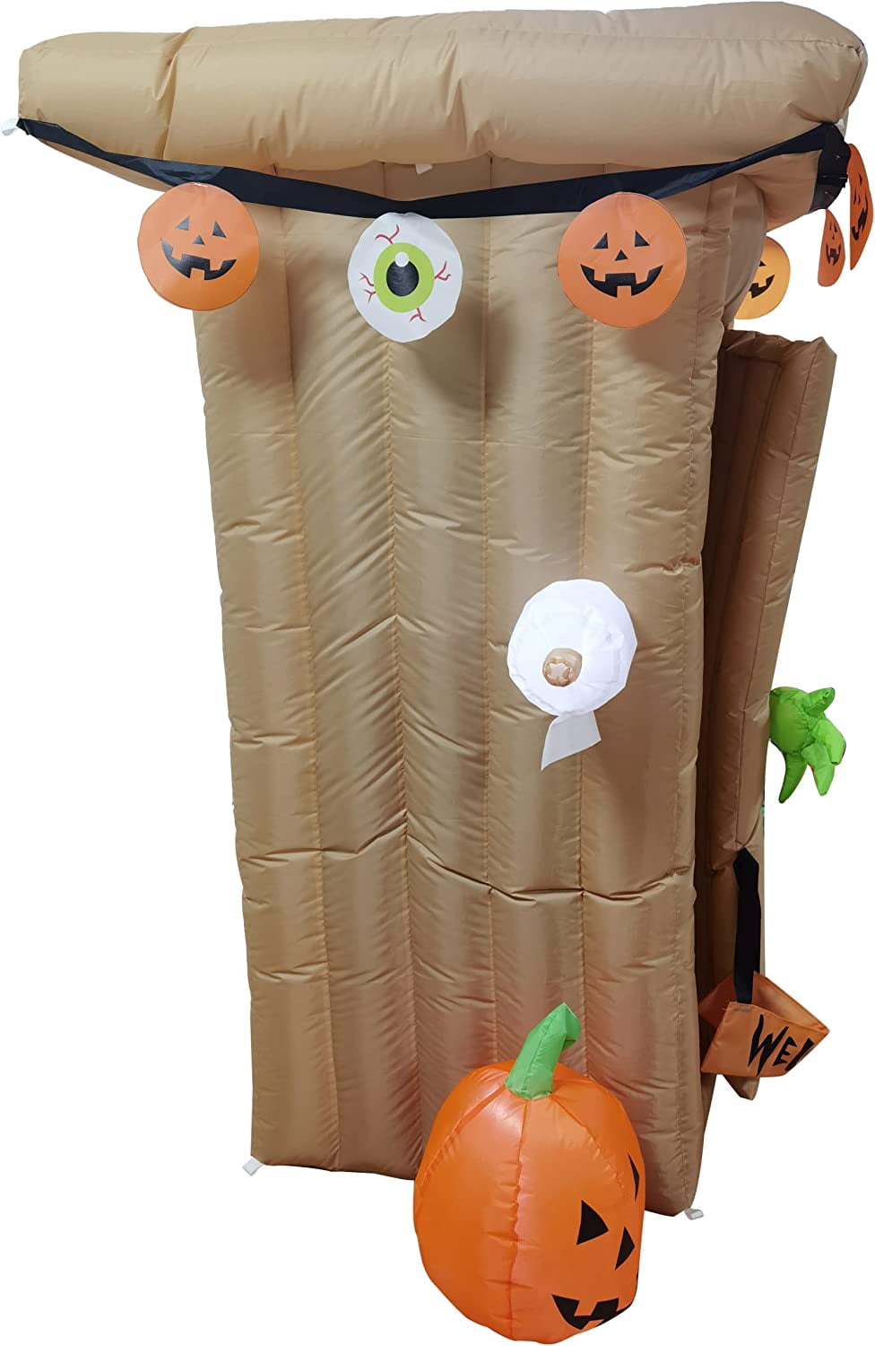 Witchwood™ 6FT Halloween Animated LED Inflatable Spooky Outhouse with Monster Holiday Yard Decoration