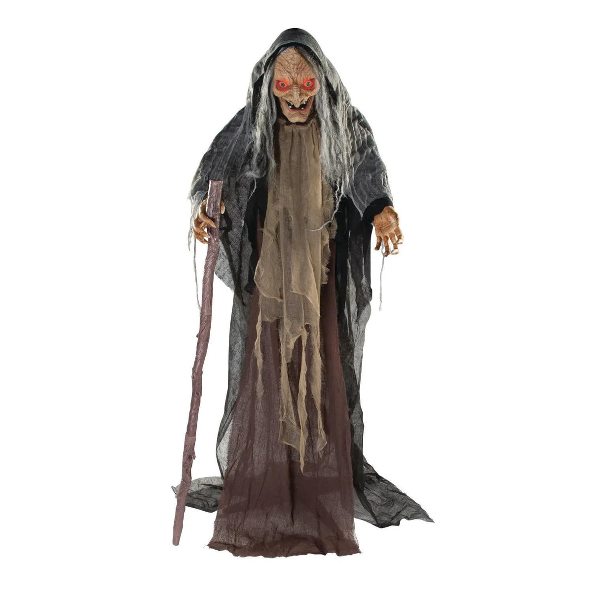 Witchwood™ Fun Express 5-Foot Animated Standing Witch Creepy Halloween Decoration