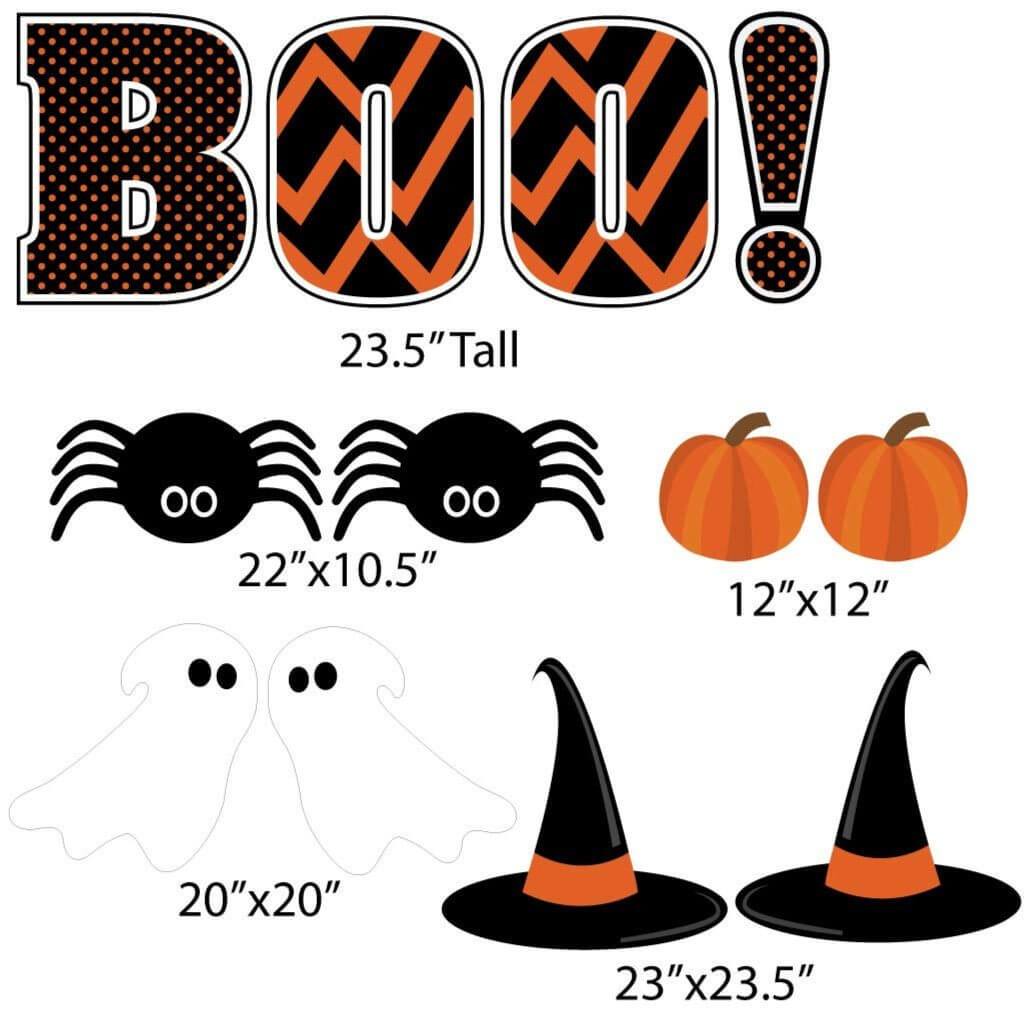 Witchwood™ BOO! Halloween Yard Card 12 piece Set