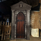Witchwood™ 6.7 ft. Motion-Triggered Mausoleum Halloween Animatronic by Tekky, HHMAUSOLEUM-1FLSA