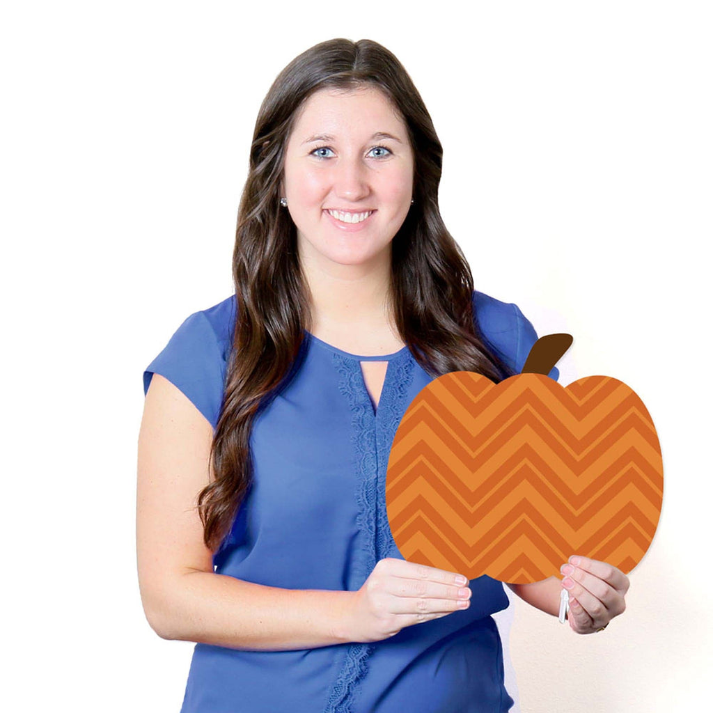 Witchwood™ Big Dot of Happiness Pumpkin Patch - Pumpkin Lawn Decoration Signs - Outdoor Fall, Halloween or Thanksgiving Yard Decorations - 10 Piece