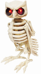 Witchwood™ 14" Animated Owl Skeleton Halloween Decoration
