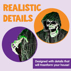 Witchwood™ 3 Pack Halloween Hanging Ghosts,Scary Skeleton Ghosts Grim Reapers Decorations for Halloween Indoor Outdoor Yard Home Decorations