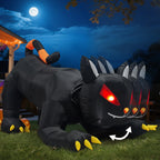 Witchwood™ 6.5FT Halloween Inflatable Black Cat, Blow Up Yard Decoration with Shakable Head & LED Lights, Large Halloween Decor for Yard, Party, Garden