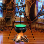 Witchwood™ SDJMa Halloween Decorations Outdoor, 7.8" Witch Cauldron on 30.7" Tripod with Timer String Lights, Halloween Haunted House Decor for Yard Lawn Garden Outside Party Supplies