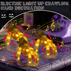Witchwood™ Halloween Animated Decoration, Sound-Activated Crawling Zombie Hand with Spooky Sound - Realistic Haunted House Prop