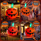 Witchwood™ 10ft Halloween Inflatable Pumpkin Decoration with Built-in LED Lights, Outdoor Yard Blow up for Halloween Party, Yard, Garden, Lawn