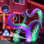 Witchwood™ Halloween Inflatables 7.2 FT Octopus Tentacles Inflatable with Built-in LEDs, Halloween Inflatable Octopus Blow Up Octopus Tentacles, Outdoor Halloween Decorations Clearance for Holiday Party