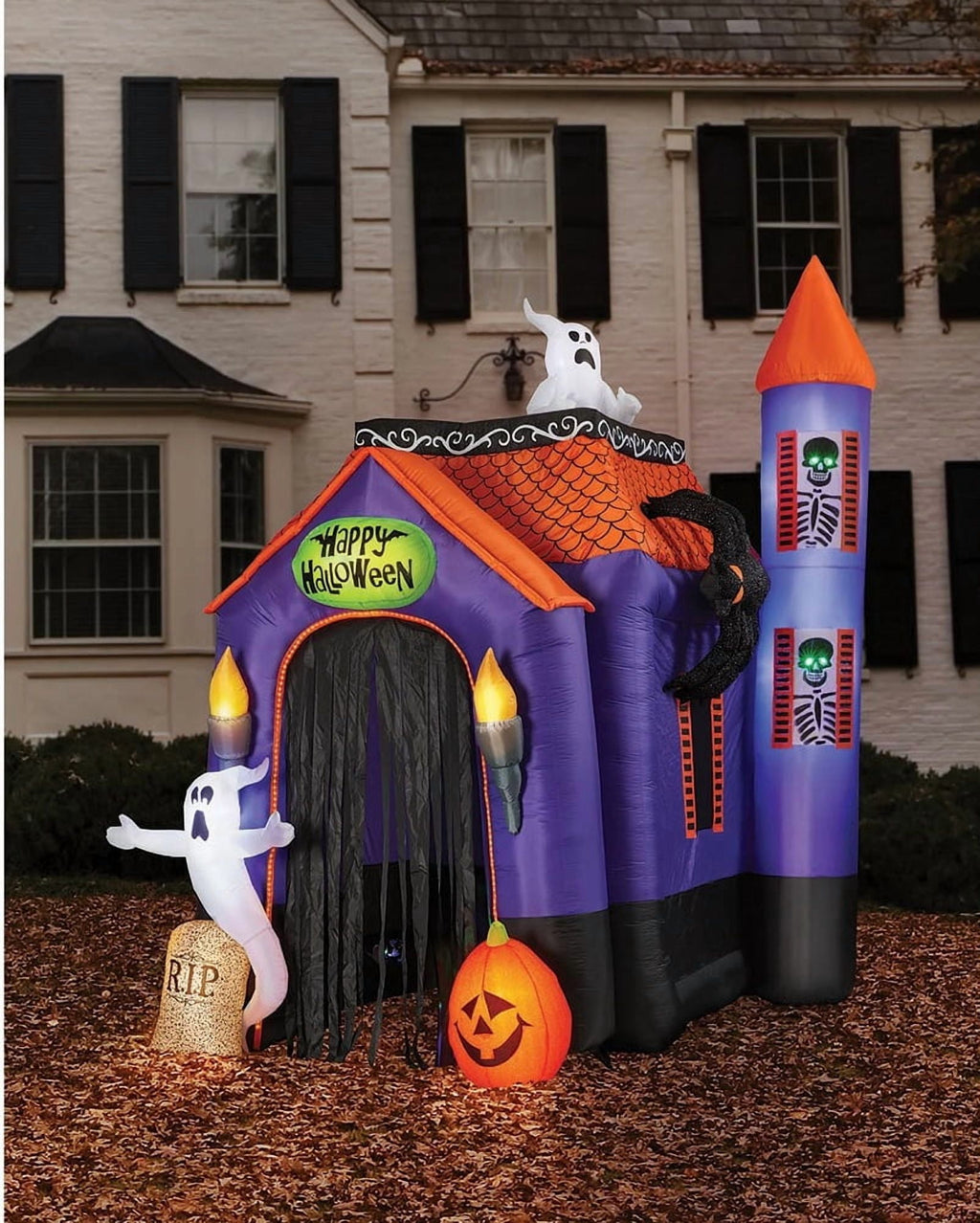 Witchwood™ Pre-Lit 12FT Halloween Airblown Inflatable Haunted House Archway Tunnel