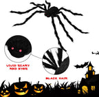 Witchwood™ 5 Pack Giant Spider Halloween Decorations,Scary Spider Halloween Decorations Outdoor Party Decorations Props Halloween Yard Decorations,Black