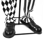 Witchwood™ Lifesize 5.5 ft Animatronic Two-Headed Clown with Lights and Sound, Indoor/Outdoor Halloween Decoration, HHCLOWN-37FLSA